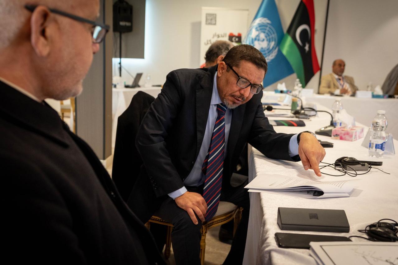 Deliberations among members of the Governance track in the Structured Dialogue