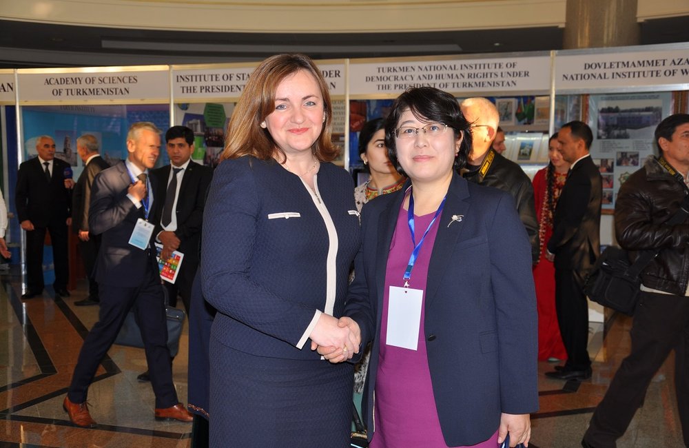 SRSG Gherman with D.Kemelova, Kyrgyz First Deputy Foreign Minister