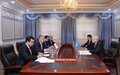 SRSG FOR CENTRAL ASIA HIGHLIGHTS REGIONAL PRIORITIES DURING VISIT TO TAJIKISTAN