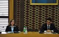 SRSG Natalia Gherman briefs representatives of the international community in Ashgabat 