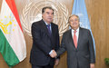 Readout of the Secretary-General’s meeting with  H.E. Mr. Emomali Rahmon, President of the Republic of Tajikistan